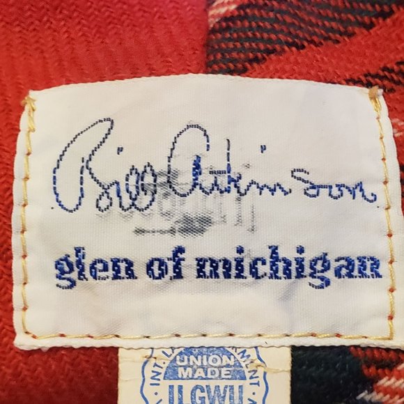 Red Plaid Jumpsuit One Piece Bill Atkinson Wool Polyester Velvet Vintage Size 10 - Picture 5 of 16